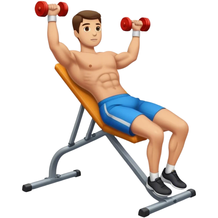 guy incline chest fly exercise emoji