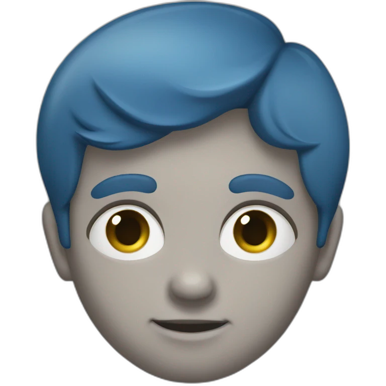 Un razzo blu bambino con occhi e braccia   emoji