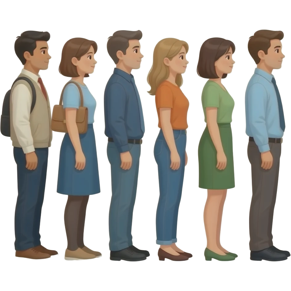 People waiting in line emoji