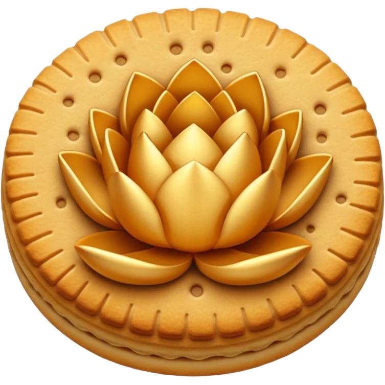 lotus biscuit emoji