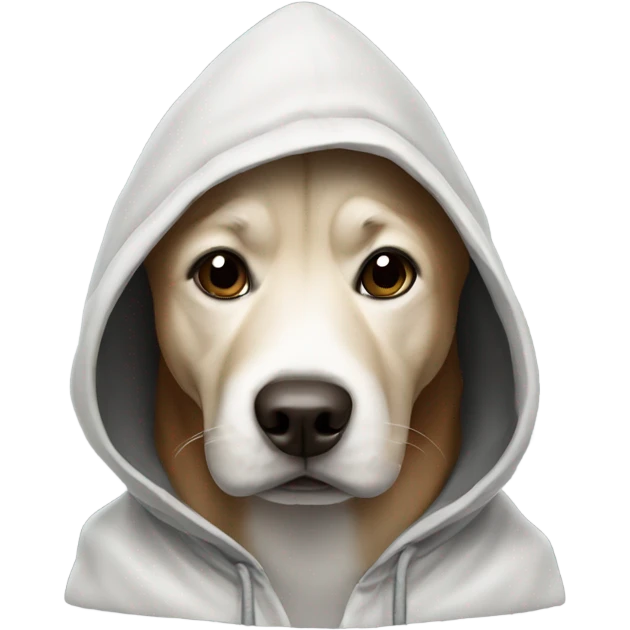 Dog with hoodi emoji