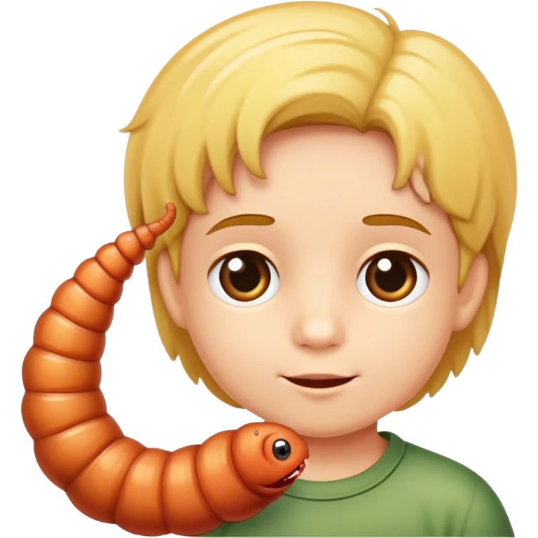 Early bird gets the worm emoji