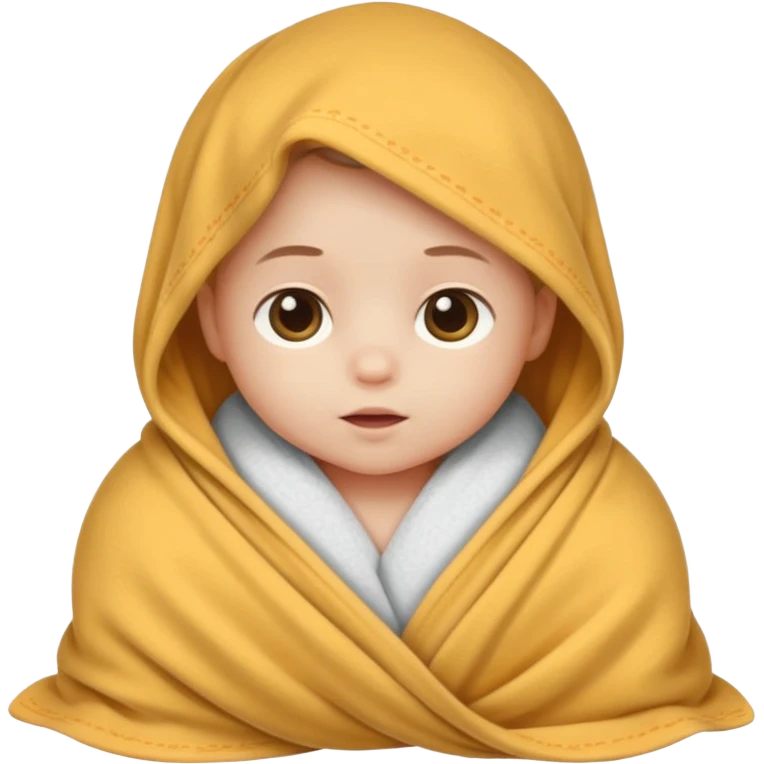 Ребёнок укутанный в одеялко emoji