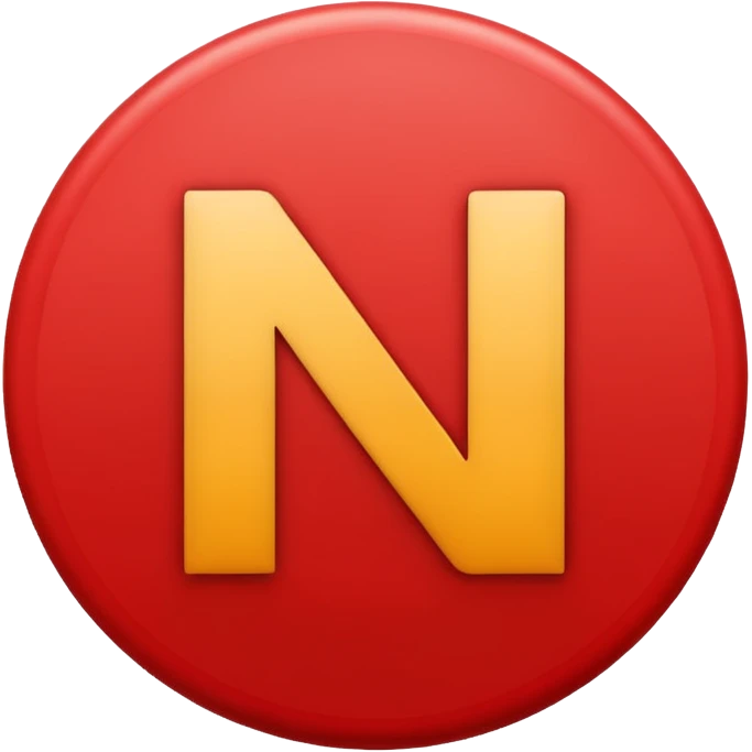 Ⓜ️ exactly like this only letter N but in red circle  emoji