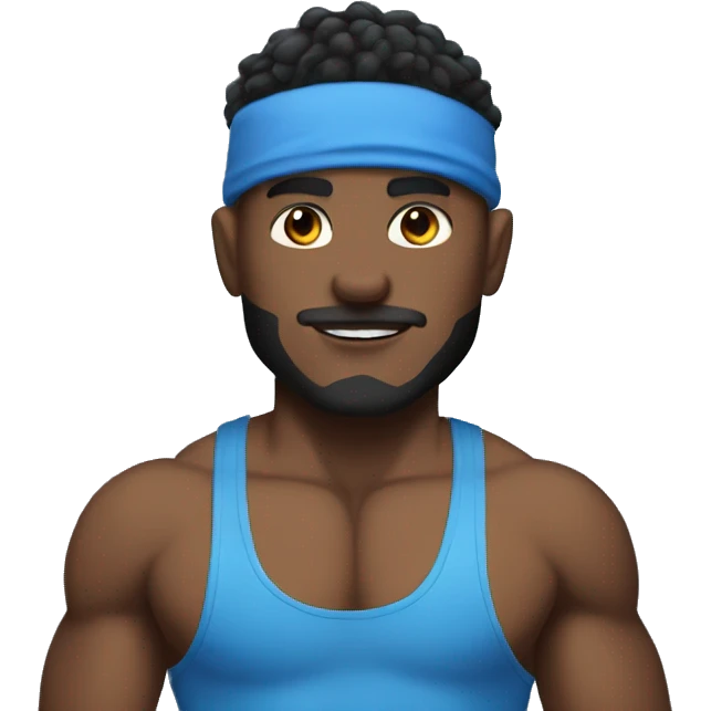 gym bro blue skin emoji