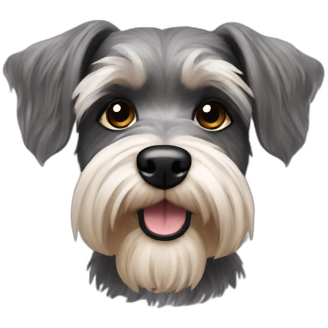mini schnauzer shitzu emoji