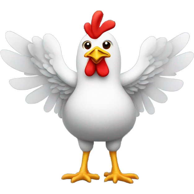 Chicken with boxing gloves emoji