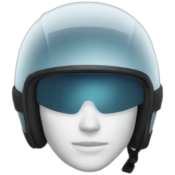 frozen motorcycle helmet emoji