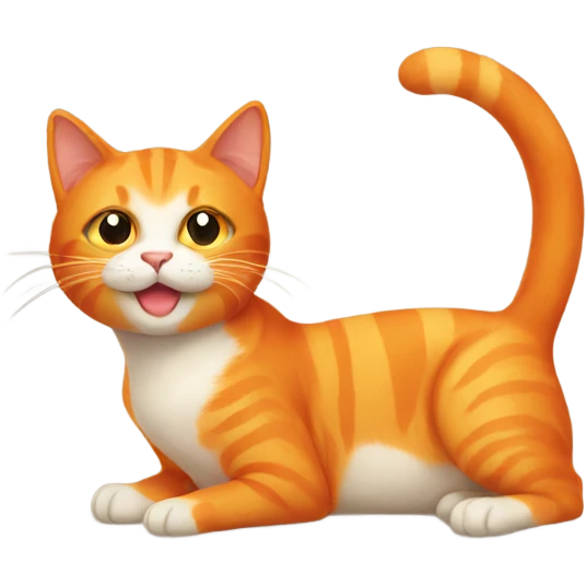 Orange cat emoji