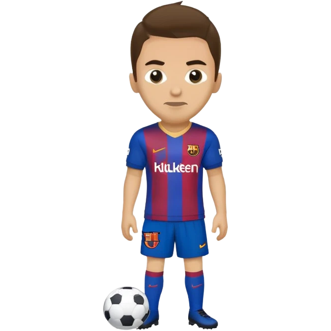 tiburon con la camiseta del club barcelona de futbol emoji