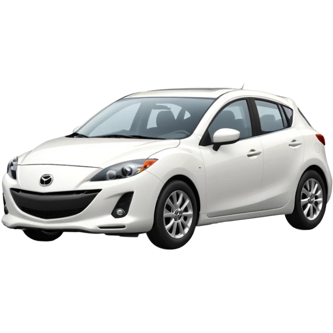 white mazda 3 2025 shape emoji