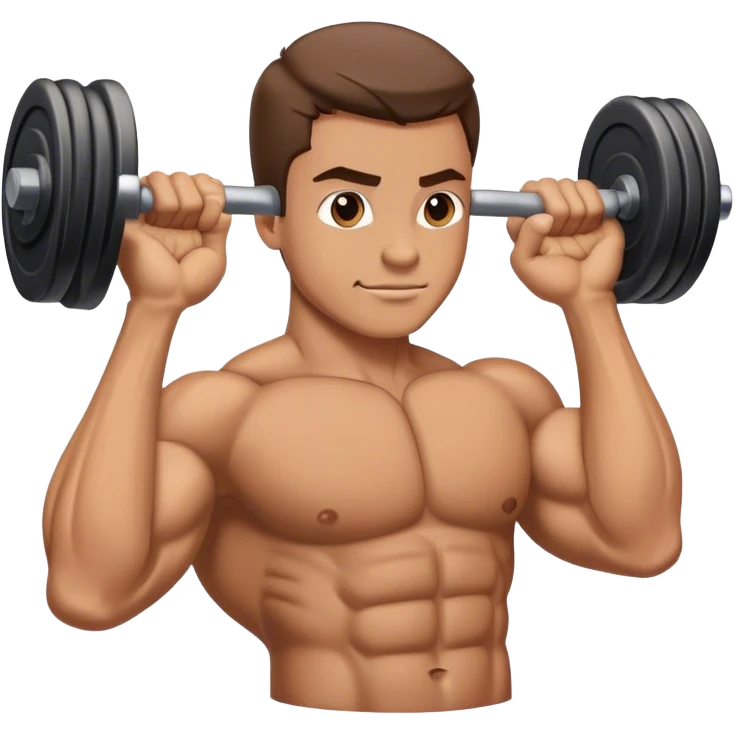 guy how to do bicep curls emoji