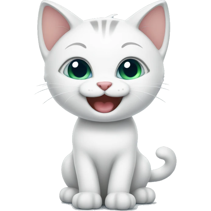 Happy kitten emoji