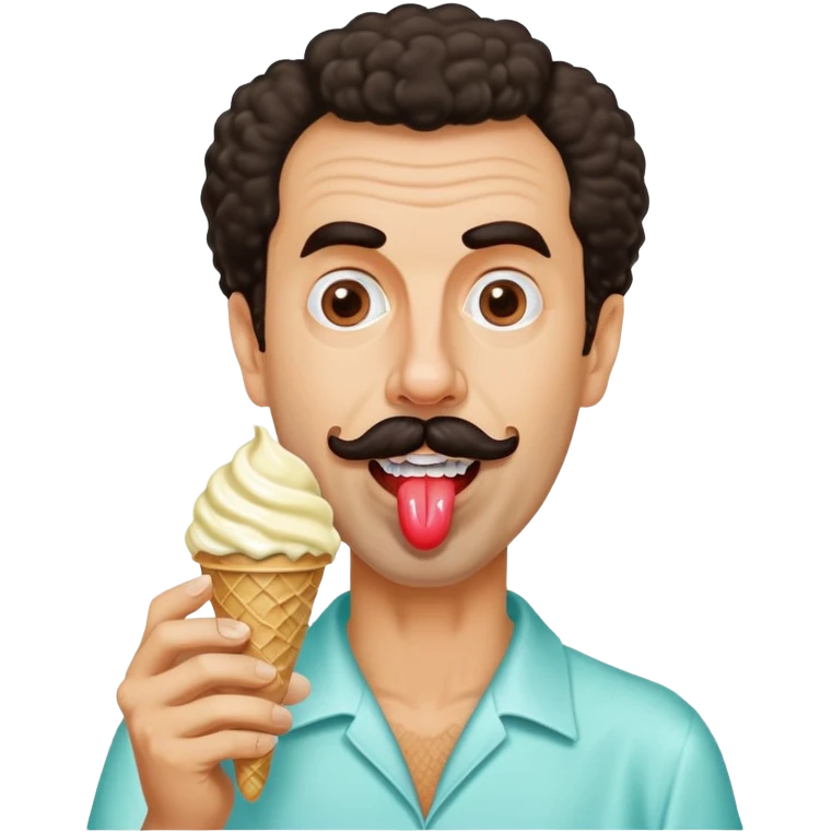Borat eating ice cream emoji