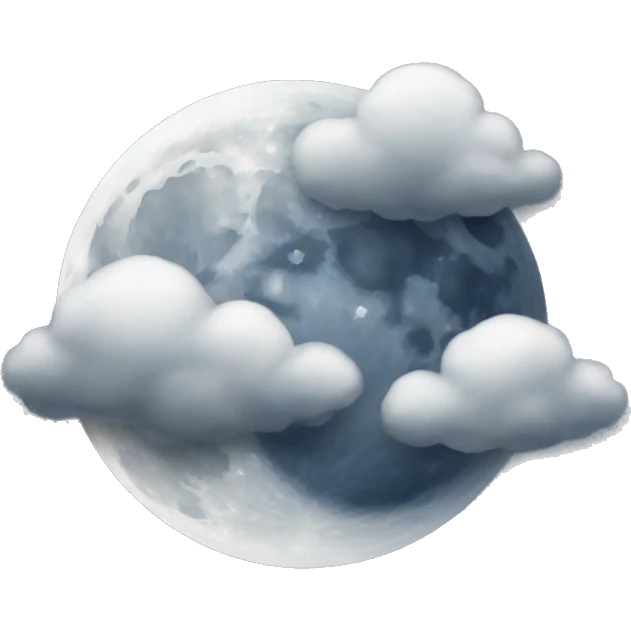 cloudy moon emoji