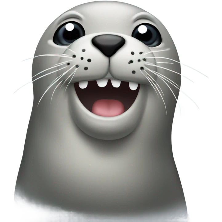 Seal saying really emoji