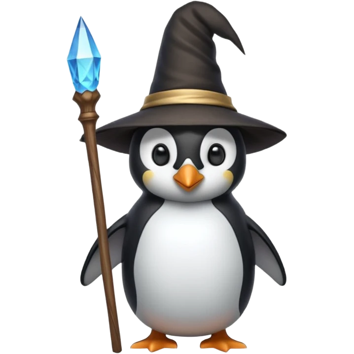 Penguin Wizard emoji