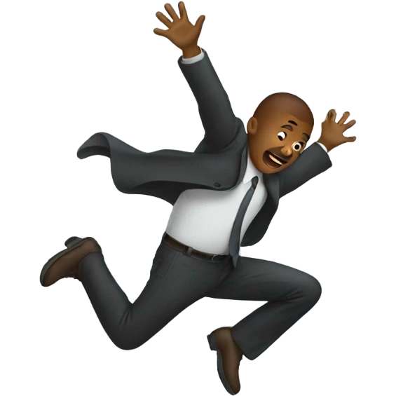 Person falling emoji