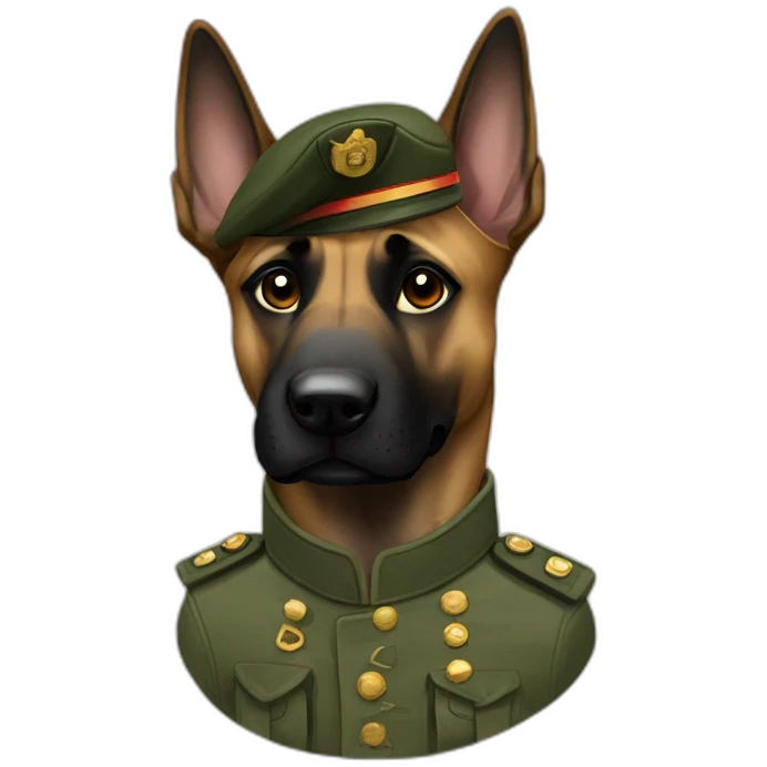 Malinois militaire  emoji