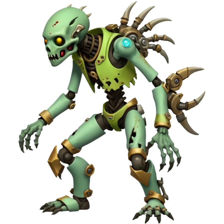 Zombie vernid-protogen-primagen-fusion-hybrid, full body emoji