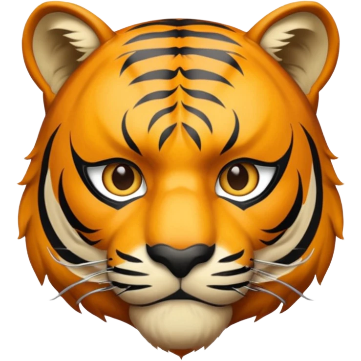 realistic male portrait close-up tiger emoji