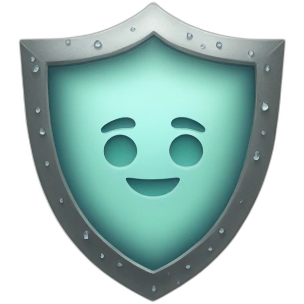 shield made of sea salt emoji