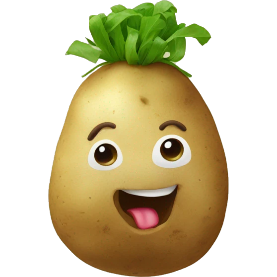 Potato With a bow emoji