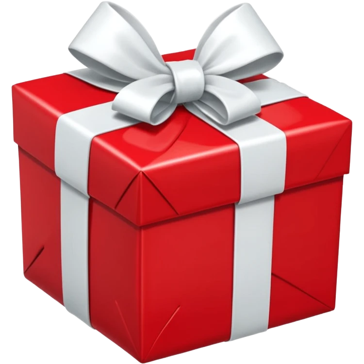 red gift boxes with white bows emoji