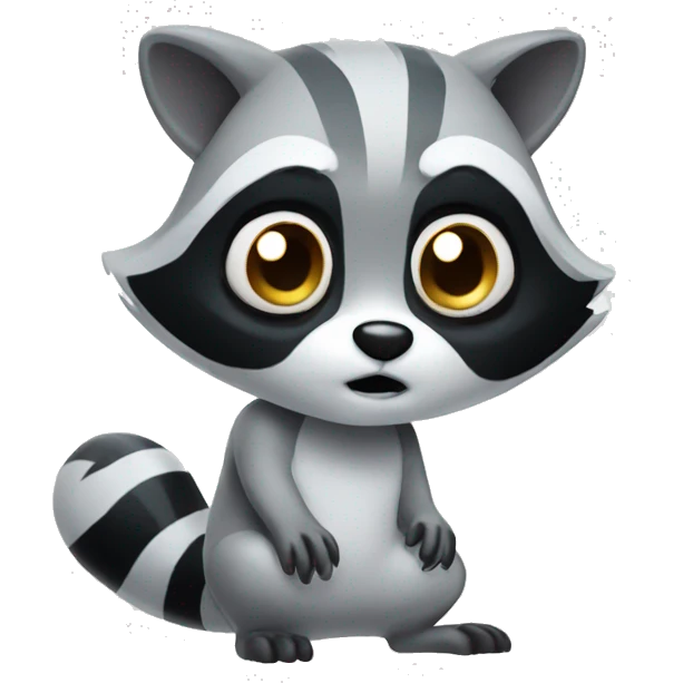 ghost raccoon emoji