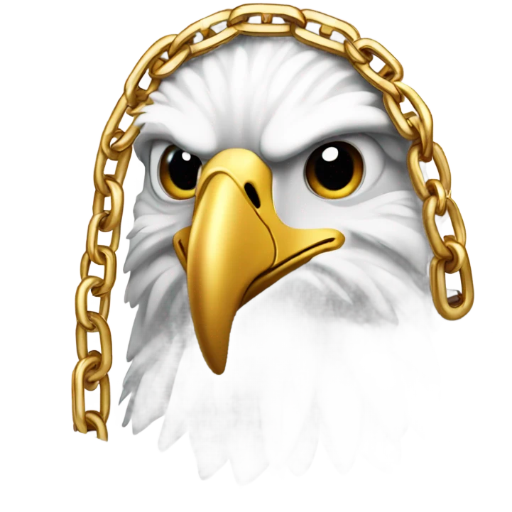 Eagle with gold chain  emoji