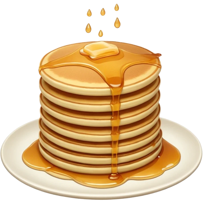 Waterfall of pancakes emoji