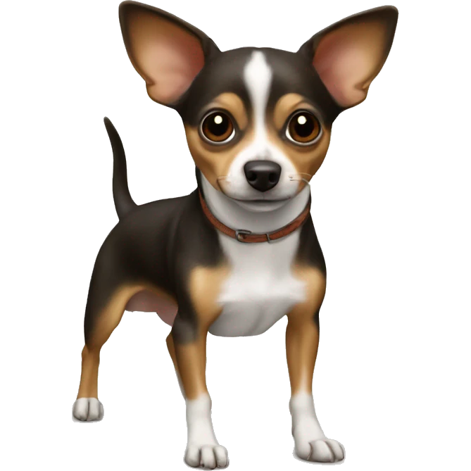 Brown rat terrier Chihuahua mix (no white) emoji
