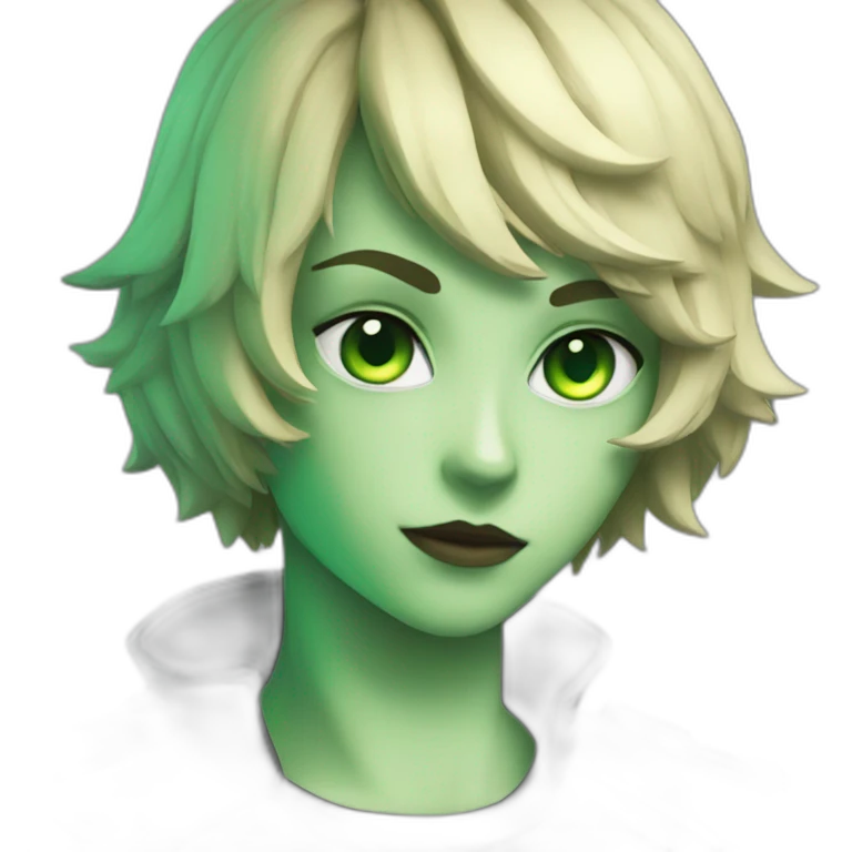 chat noir au yeux vert emoji