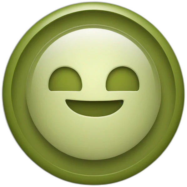 Check mark button olive color  emoji