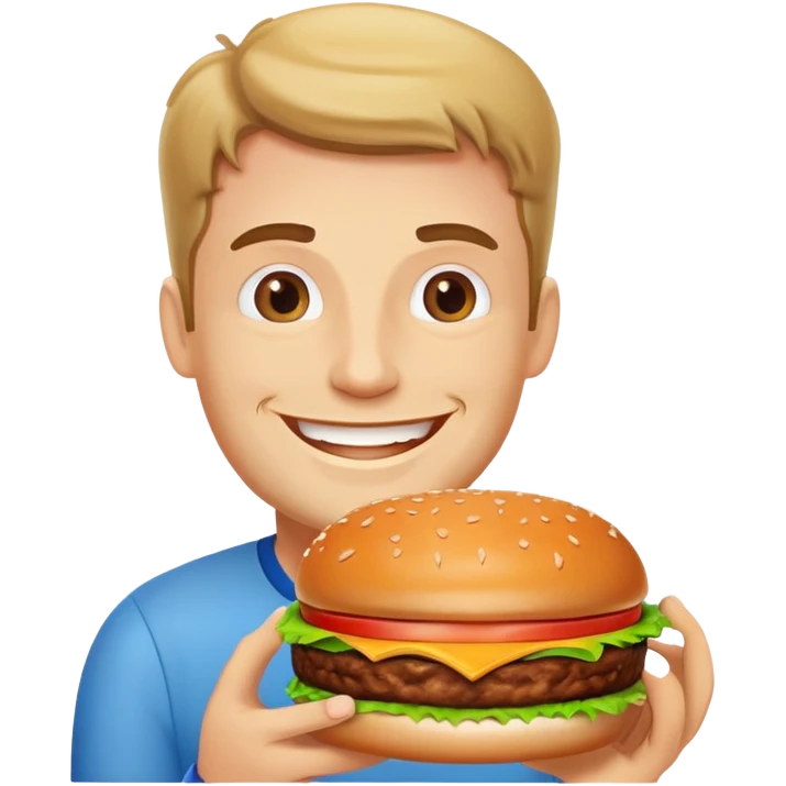 Mann mit Burger emoji