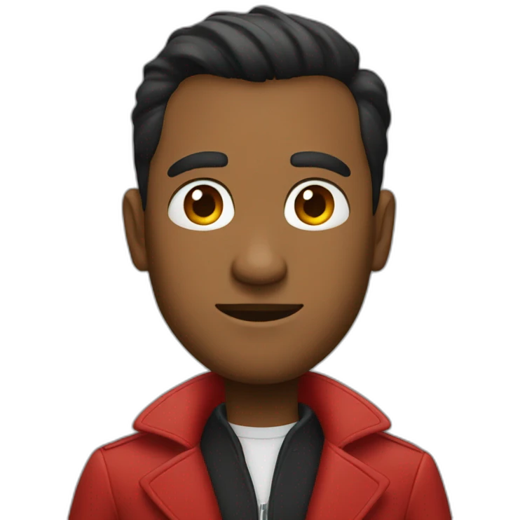 man in red trenchcoat emoji