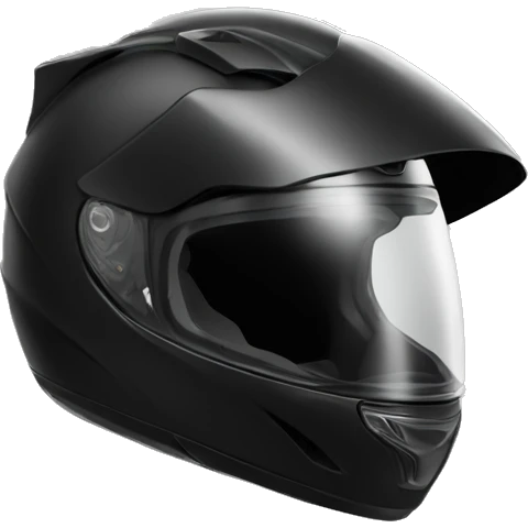 Black Motorcycle helmet profile sport emoji