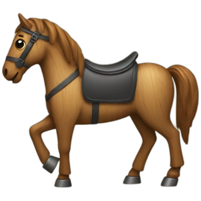 wooden horse emoji