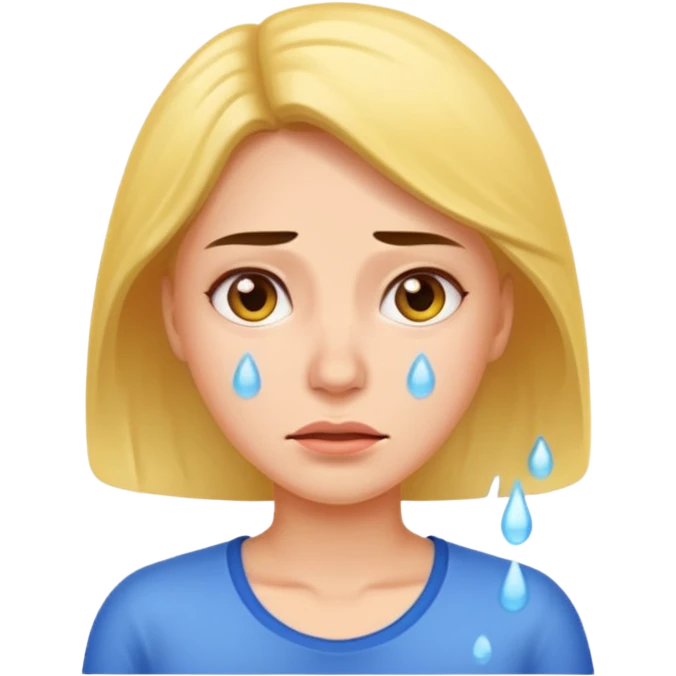 woman feeling very hot, sweating emoji