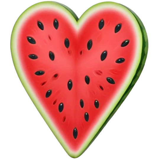 Plain Wild watermelon heart emoji
