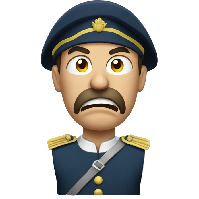angry French soldier emoji