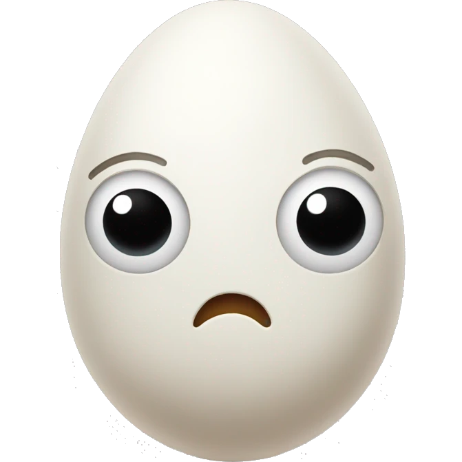 Egg with legs and arms  emoji