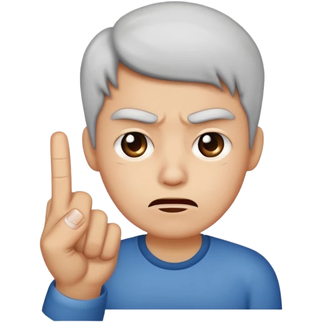disgust face with middle finger emoji