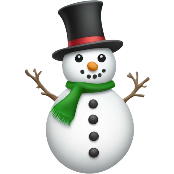 full body christmas hat snowman emoji