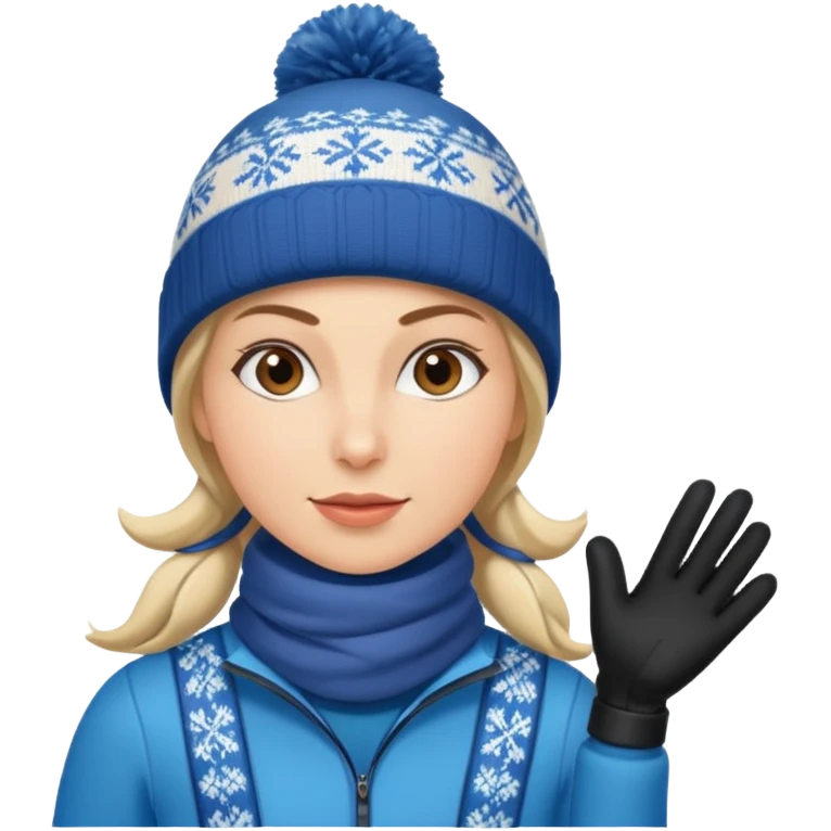 Woman Nordic ski emoji