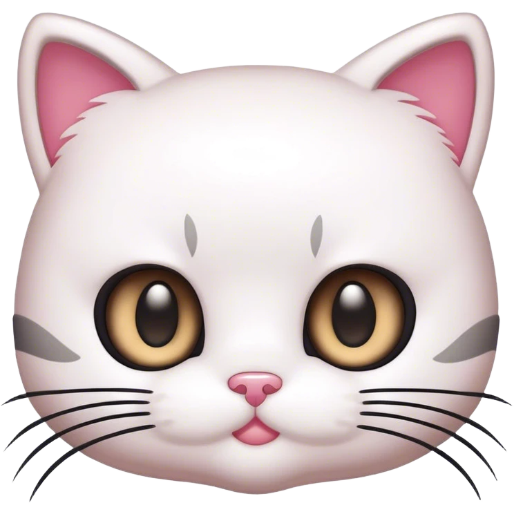  hello Kitty SANRIO cat, with long eyelashes with a eyelashes spoolie  emoji