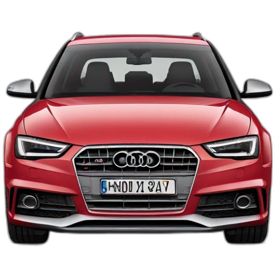 Audi S4 avant rojo emoji