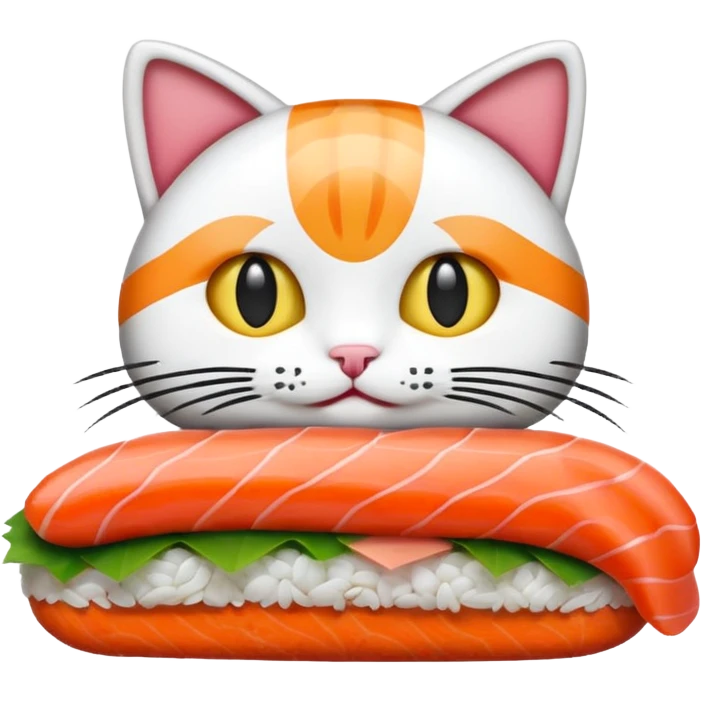Sushi cat emoji