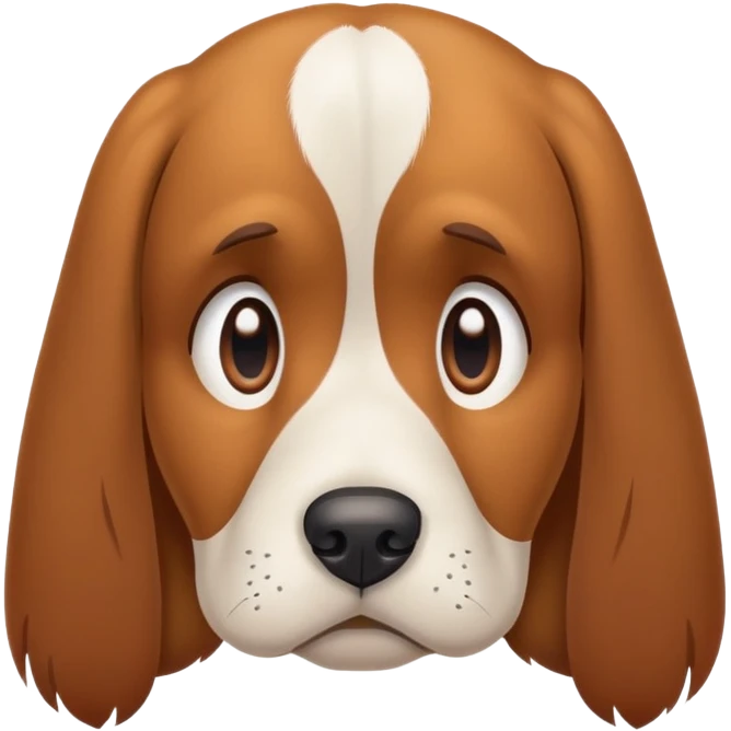 Sad dog emoji