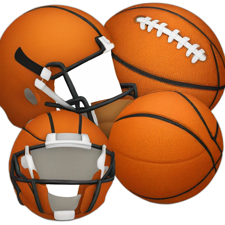 basketball and football emoji